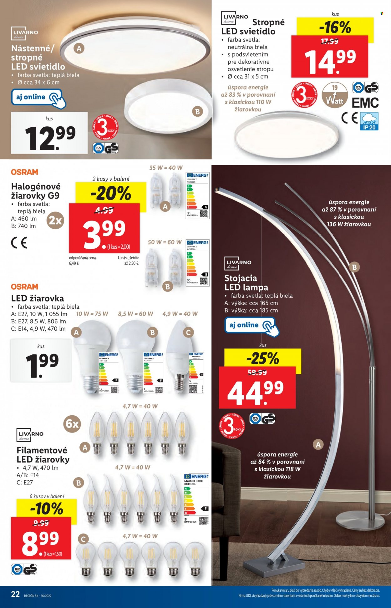 Leták Lidl - 5.9.2022 - 11.9.2022. Strana 22