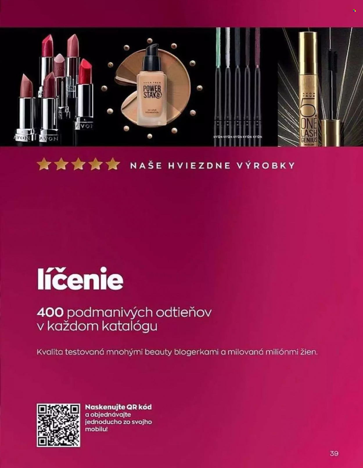 Leták Avon - 1.9.2022 - 30.9.2022. Strana 39