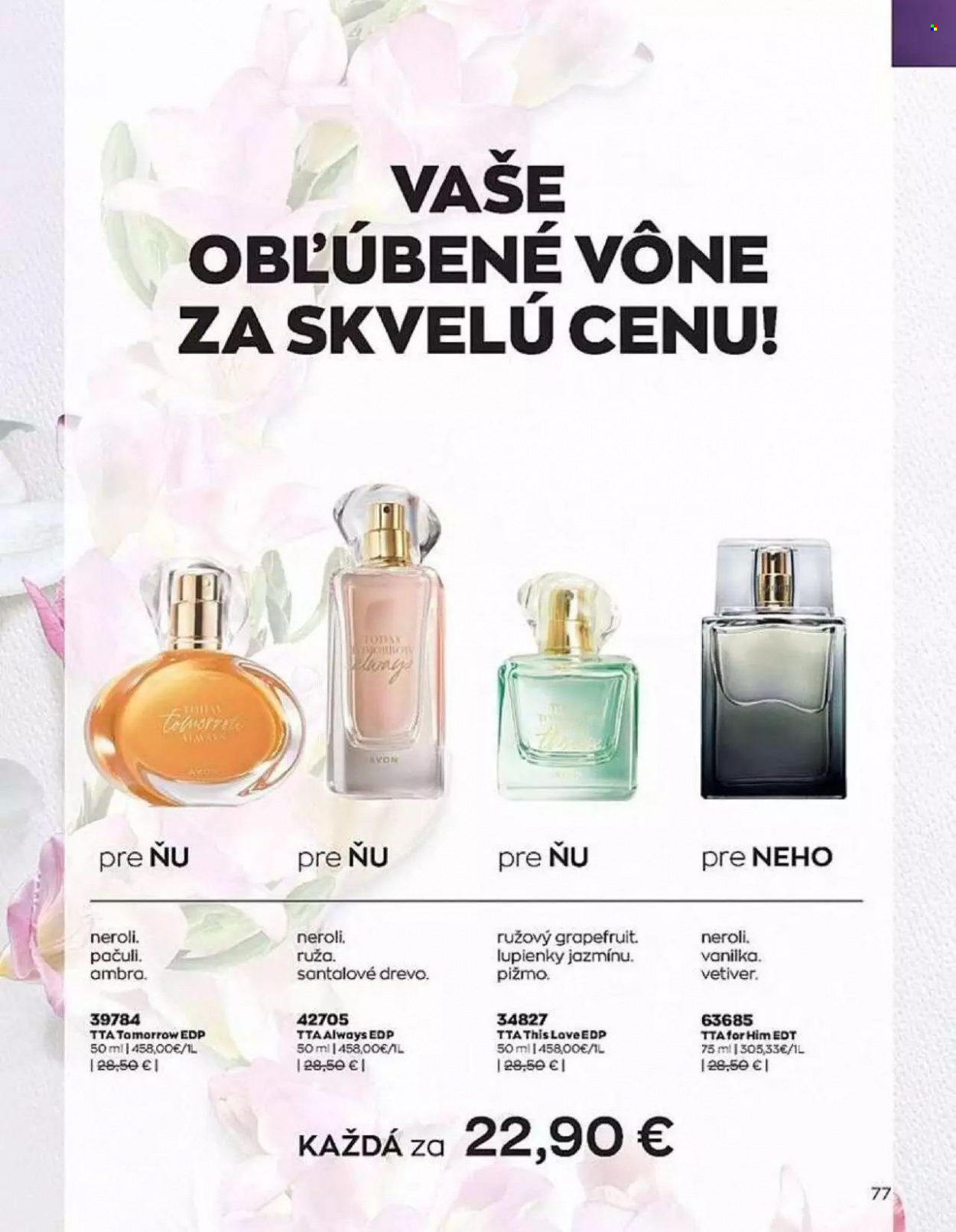 Leták Avon - 1.9.2022 - 30.9.2022. Strana 77