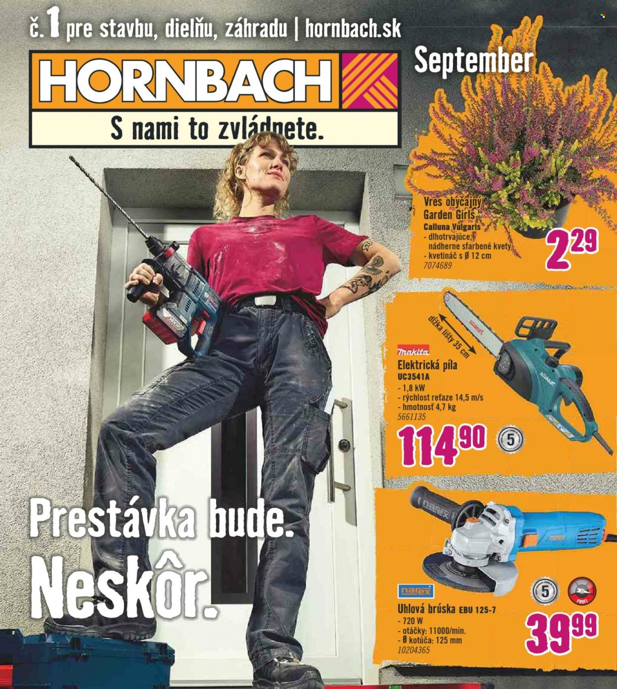 Leták Hornbach - 1.9.2022 - 14.9.2022. Strana 1