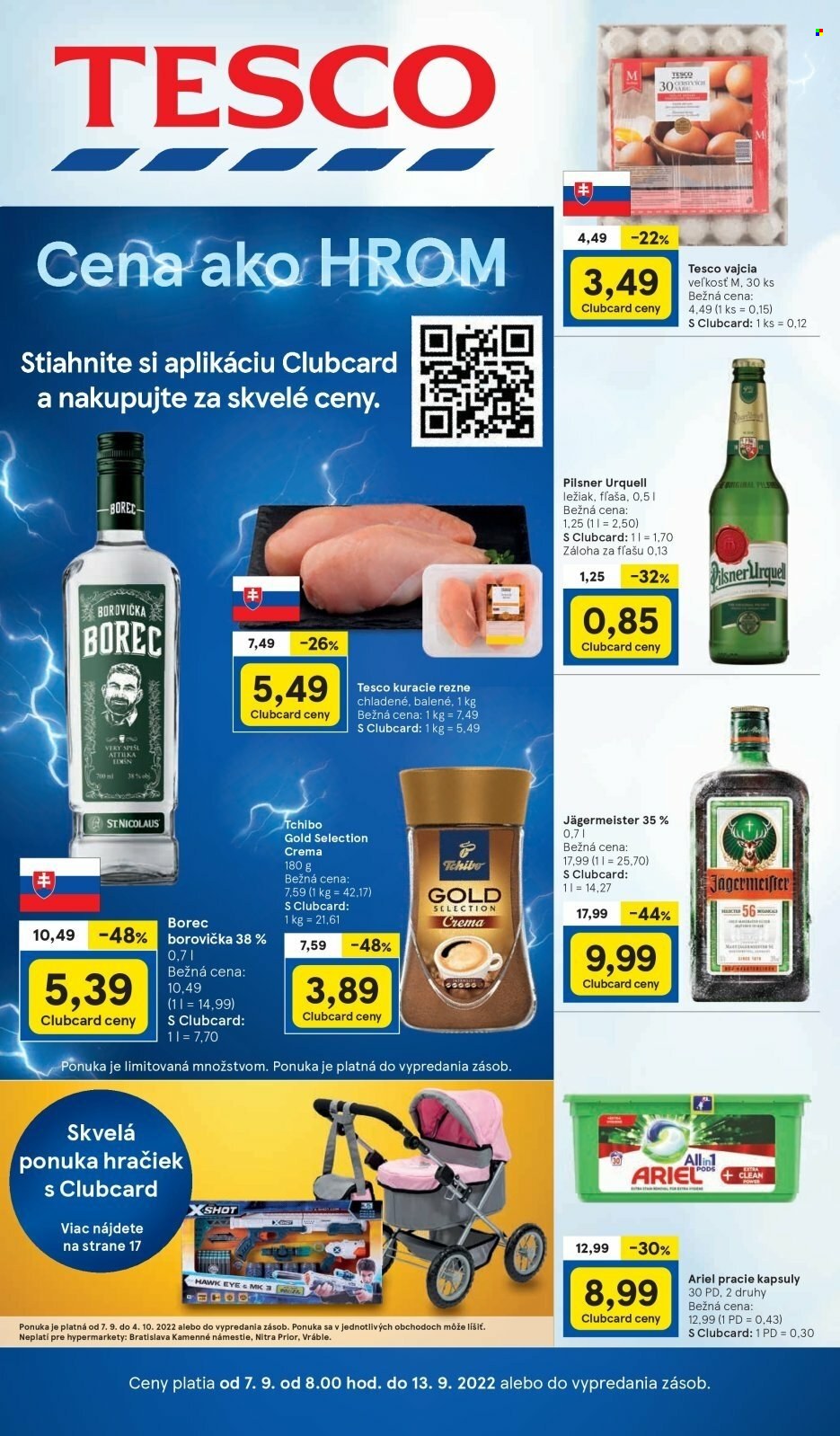 Leták TESCO - 7.9.2022 - 13.9.2022. Strana 1