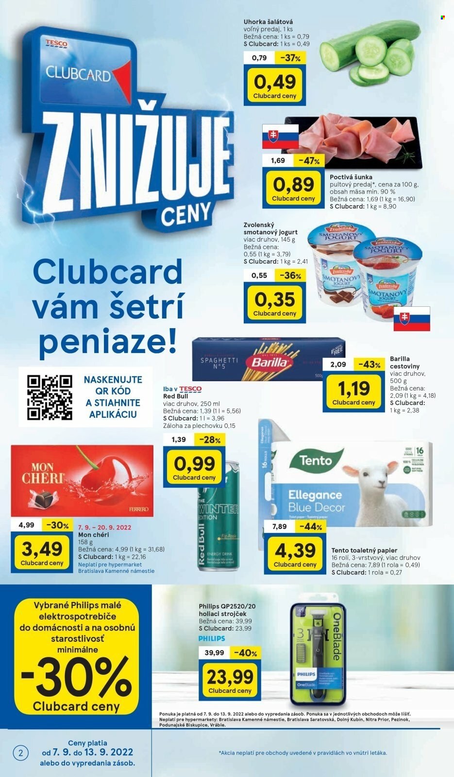 Leták TESCO - 7.9.2022 - 13.9.2022. Strana 2