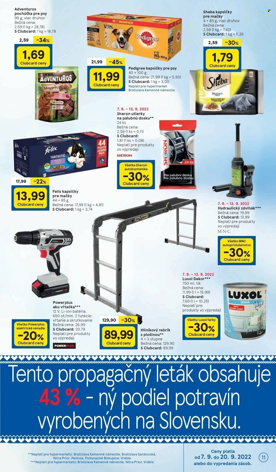 Leták TESCO - 7.9.2022 - 13.9.2022. Strana 11