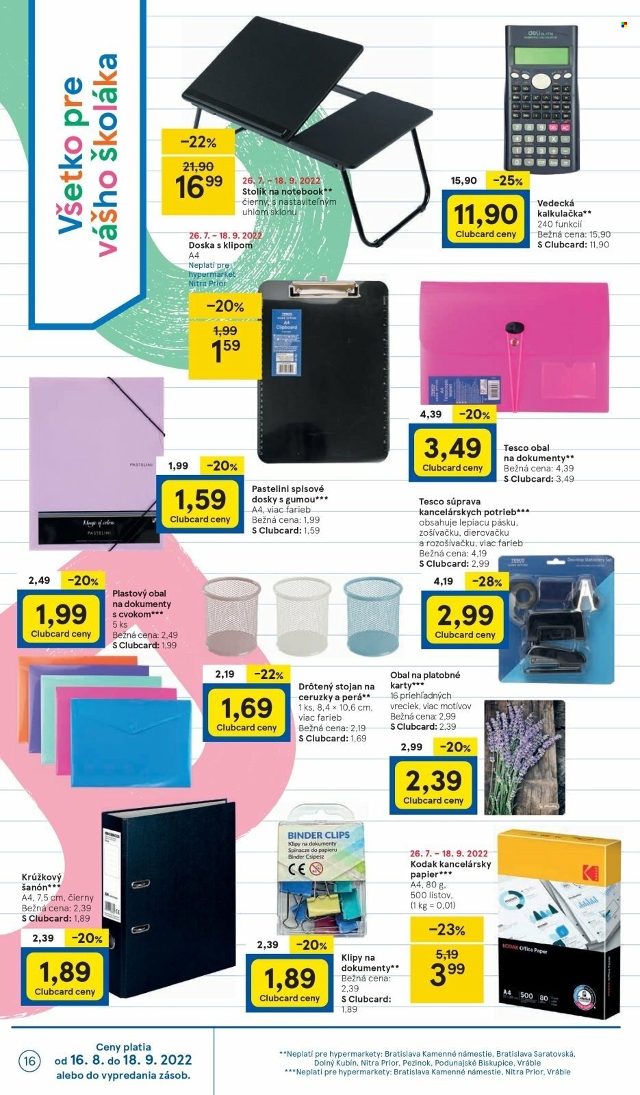 Leták TESCO - 7.9.2022 - 13.9.2022. Strana 16