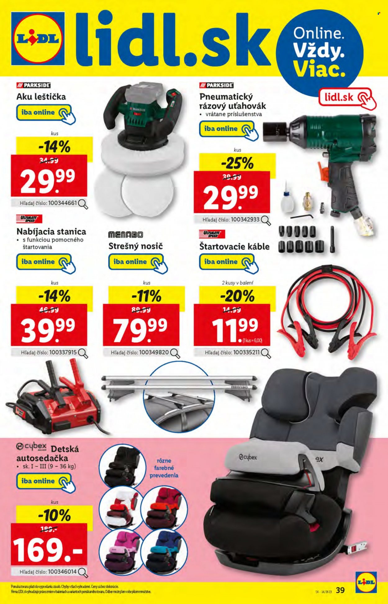 Leták Lidl - 8.9.2022 - 11.9.2022. Strana 39