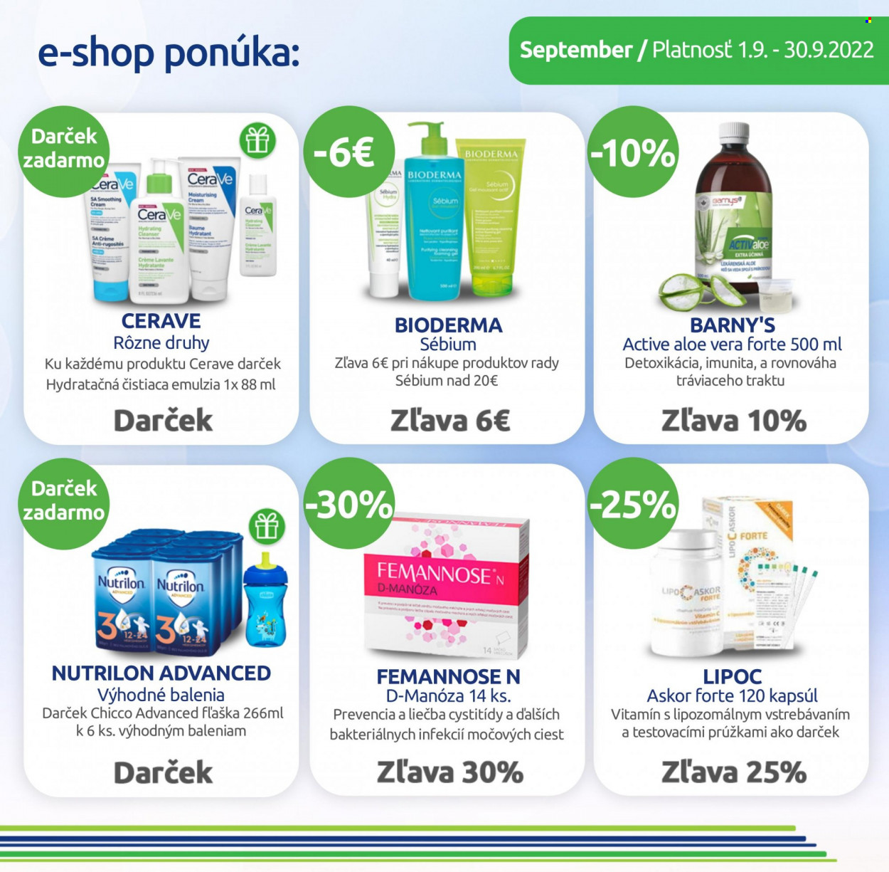 Leták BENU Lekáreň - 1.9.2022 - 30.9.2022. Strana 4