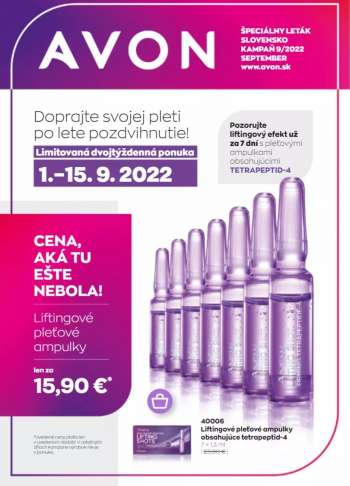 Leták Avon - 1.9.2022 - 30.9.2022.