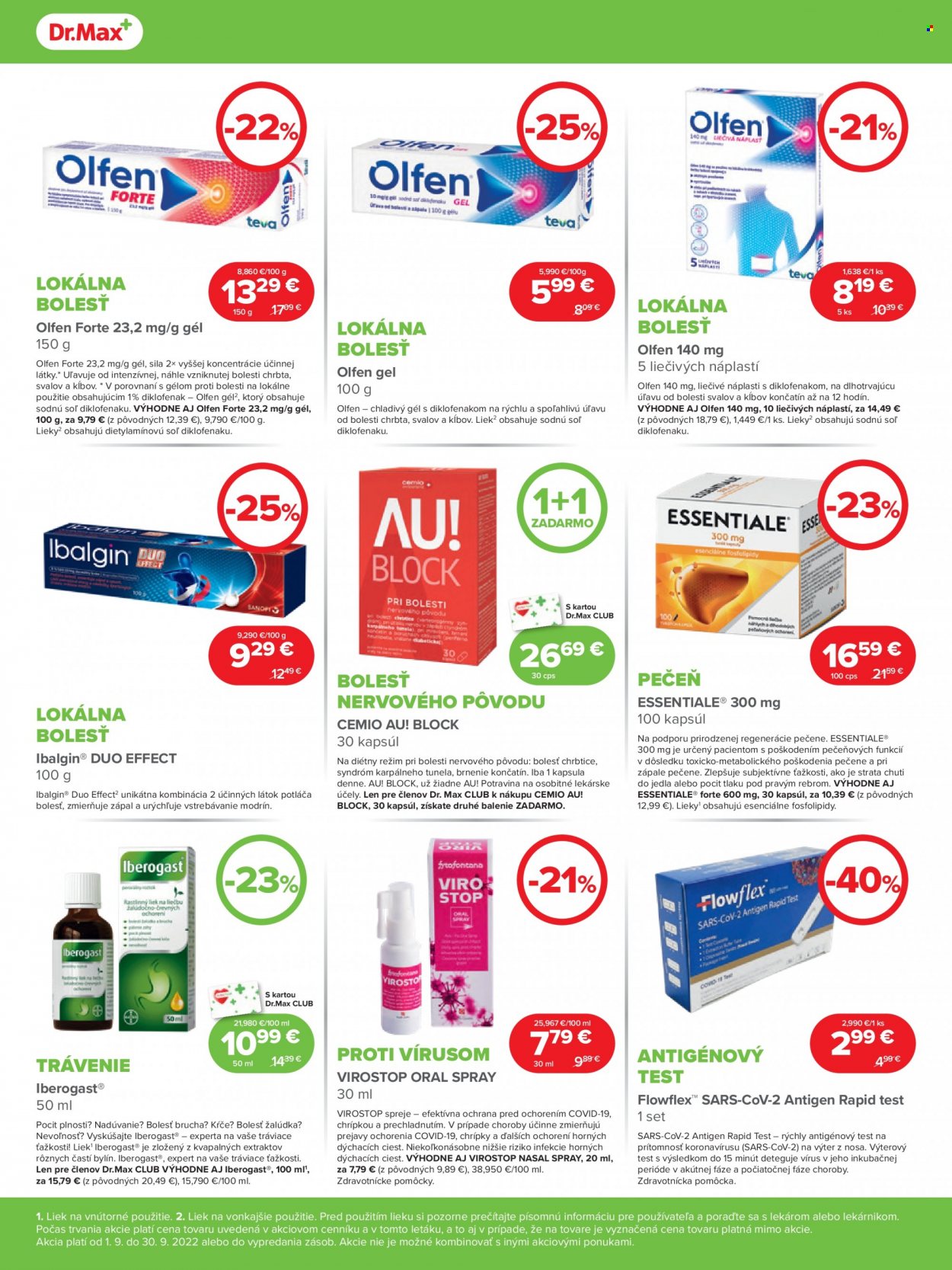 Leták Dr. Max - 1.9.2022 - 30.9.2022. Strana 4