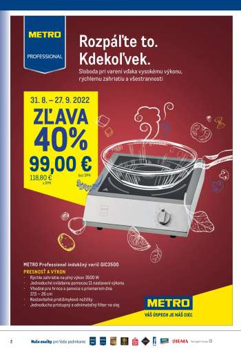 thumbnail - METRO Professional indukčný varič GIC3500