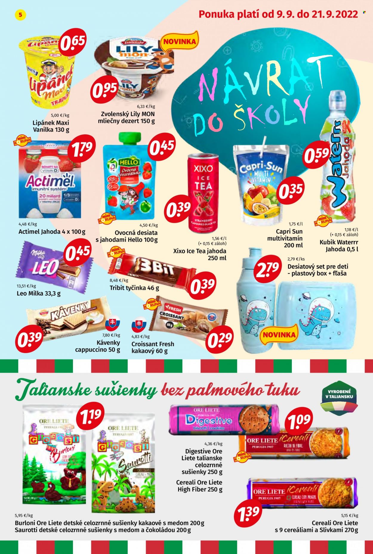 Leták Potraviny KORUNA - 9.9.2022 - 21.9.2022. Strana 5