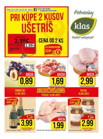Leták Klas - 12.9.2022 - 18.9.2022.