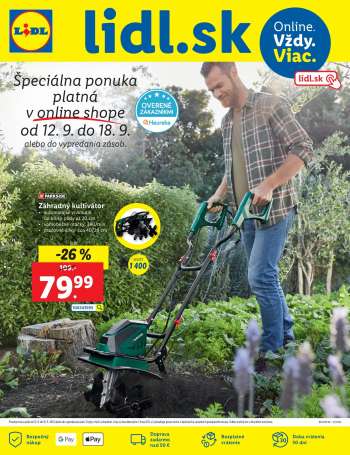Leták Lidl - 12.9.2022 - 18.9.2022.