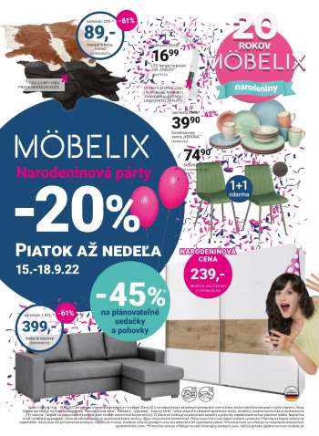 Leták Möbelix - 12.9.2022 - 25.9.2022.