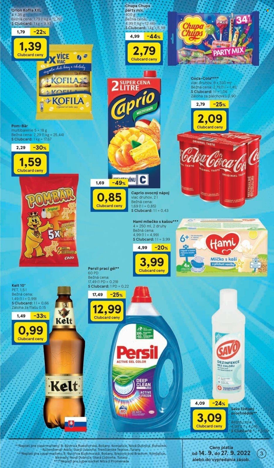 Leták TESCO supermarket - 14.9.2022 - 20.9.2022. Strana 3