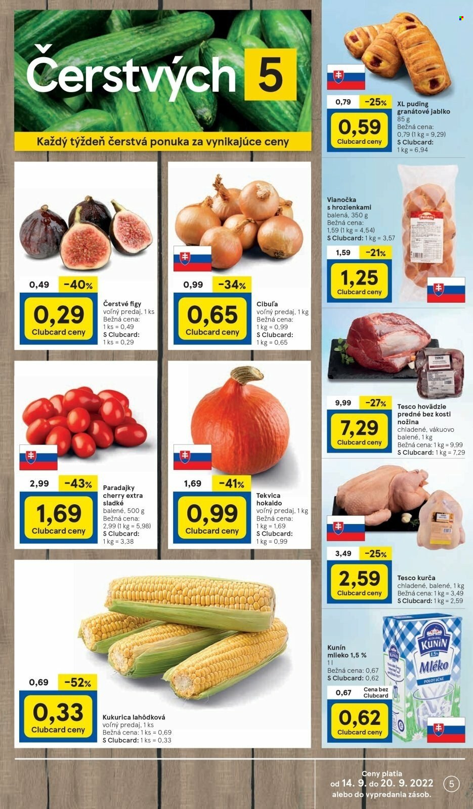 Leták TESCO supermarket - 14.9.2022 - 20.9.2022. Strana 5