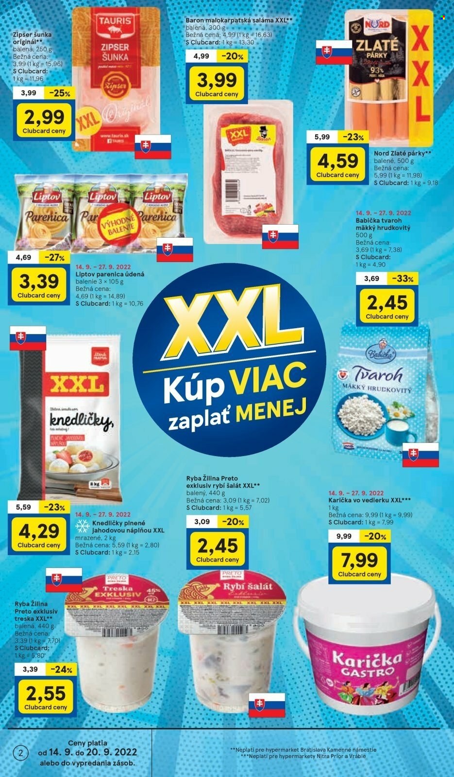 Leták TESCO - 14.9.2022 - 20.9.2022. Strana 2