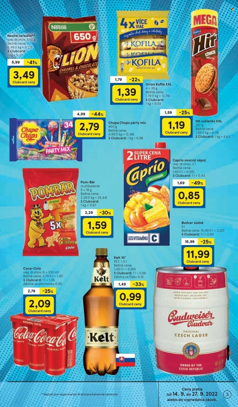 Leták TESCO - 14.9.2022 - 20.9.2022. Strana 3