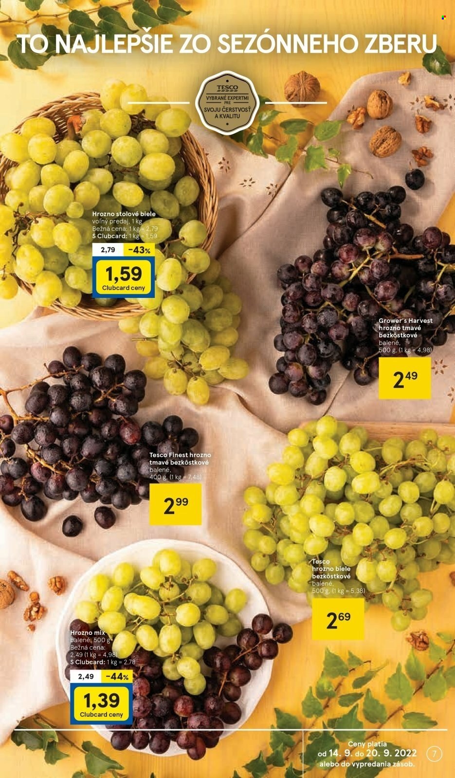 Leták TESCO - 14.9.2022 - 20.9.2022. Strana 7
