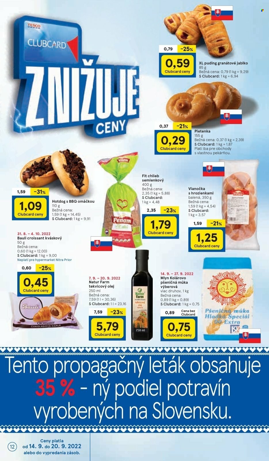 Leták TESCO - 14.9.2022 - 20.9.2022. Strana 12