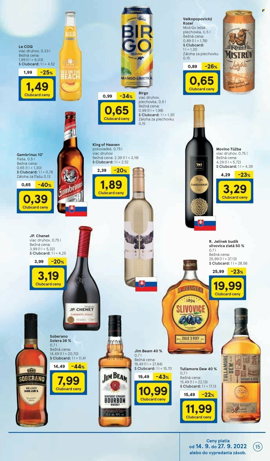 Leták TESCO - 14.9.2022 - 20.9.2022. Strana 15