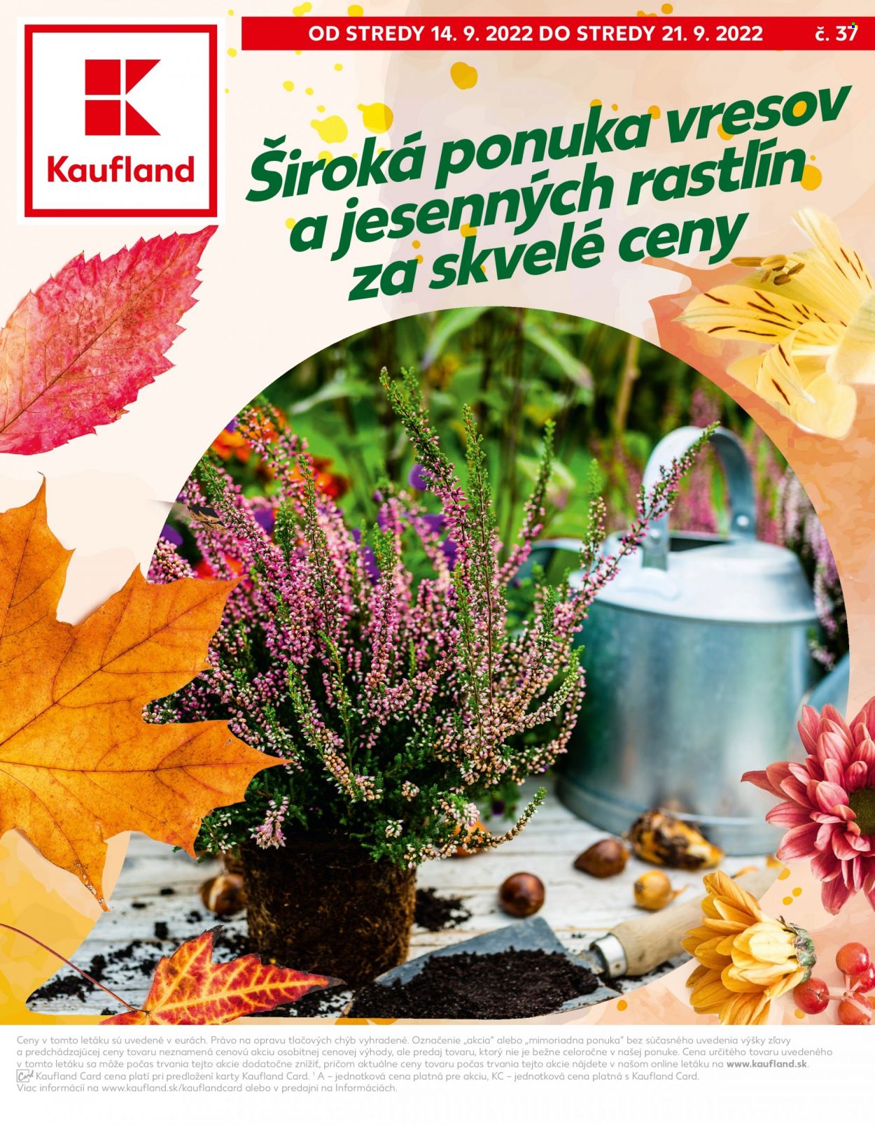 Leták Kaufland - 14.9.2022 - 21.9.2022. Strana 1