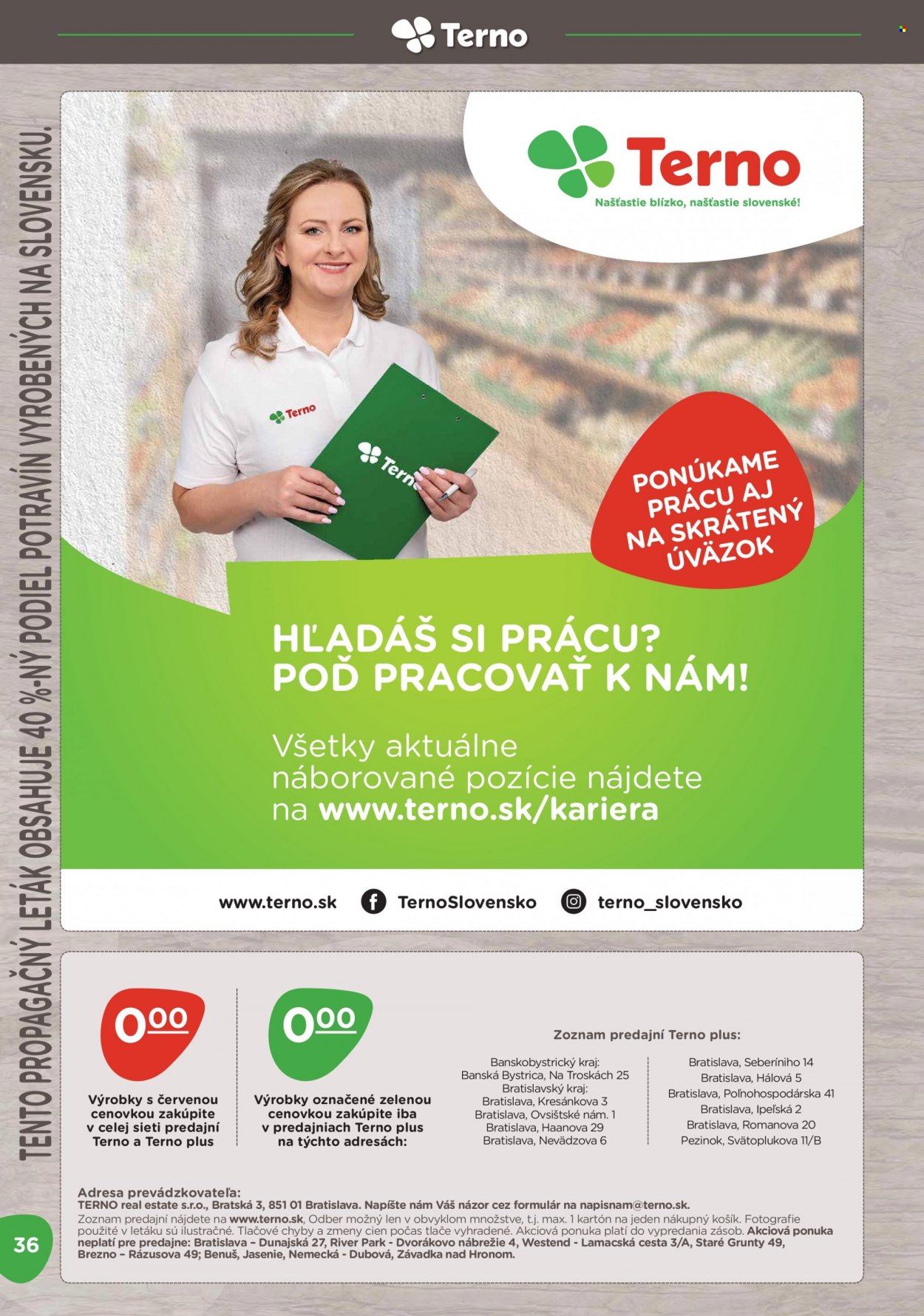 Leták Terno - 12.9.2022 - 9.10.2022. Strana 36