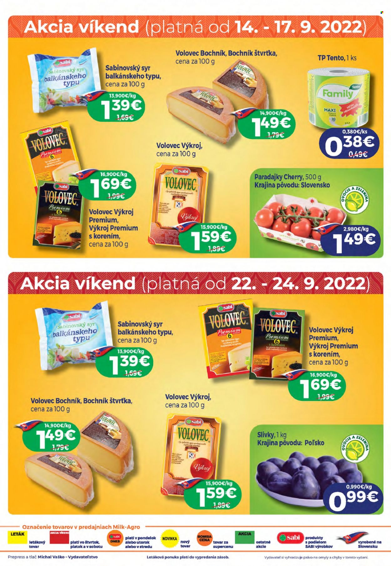 Leták Milk AGRO - 14.9.2022 - 27.9.2022. Strana 2