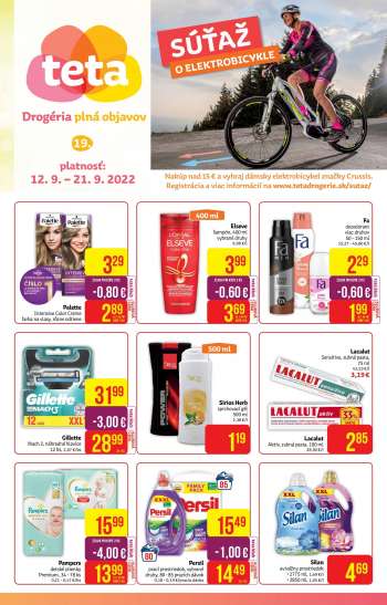 Leták Teta drogerie - 12.9.2022 - 21.9.2022.