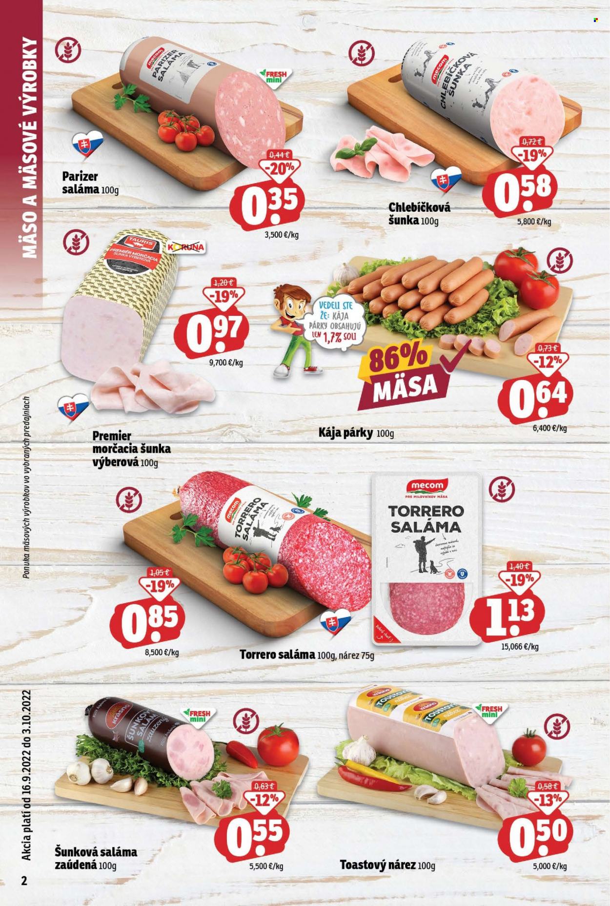 Leták FRESH - 16.9.2022 - 3.10.2022. Strana 2