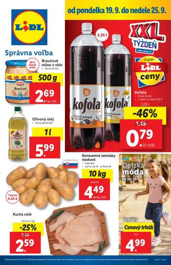 Leták Lidl - 19.9.2022 - 25.9.2022.