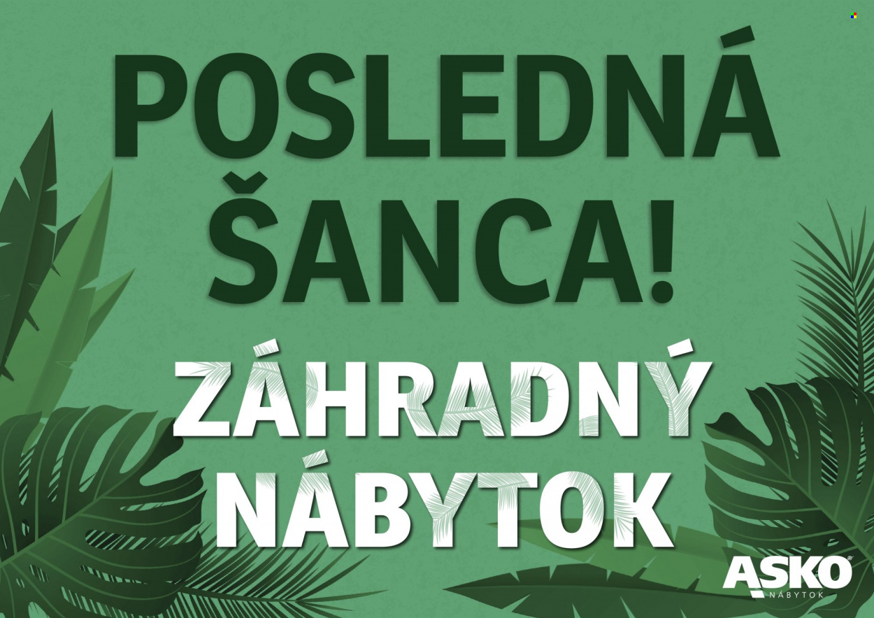 Leták Asko Nábytok. Strana 1