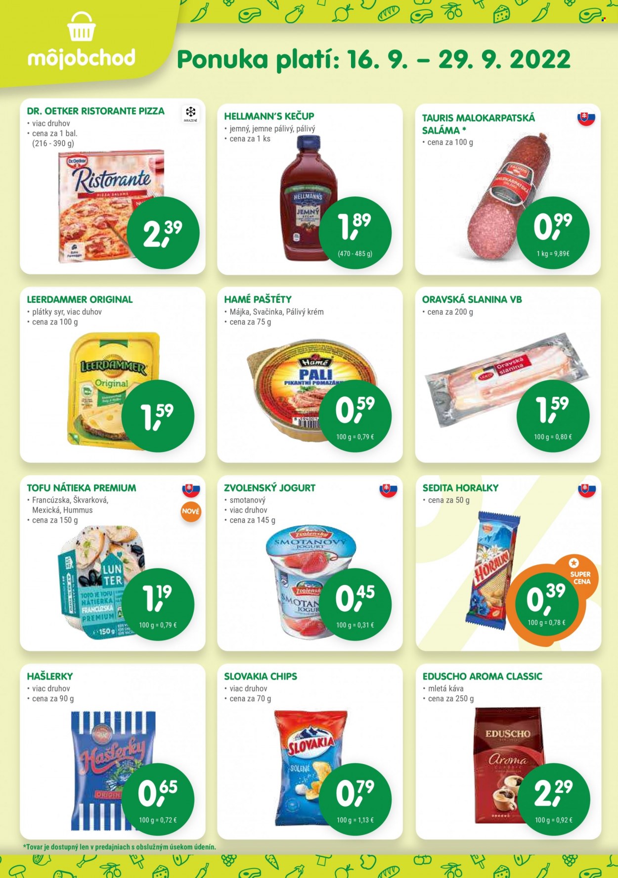 Leták Môj obchod - 16.9.2022 - 29.9.2022. Strana 2