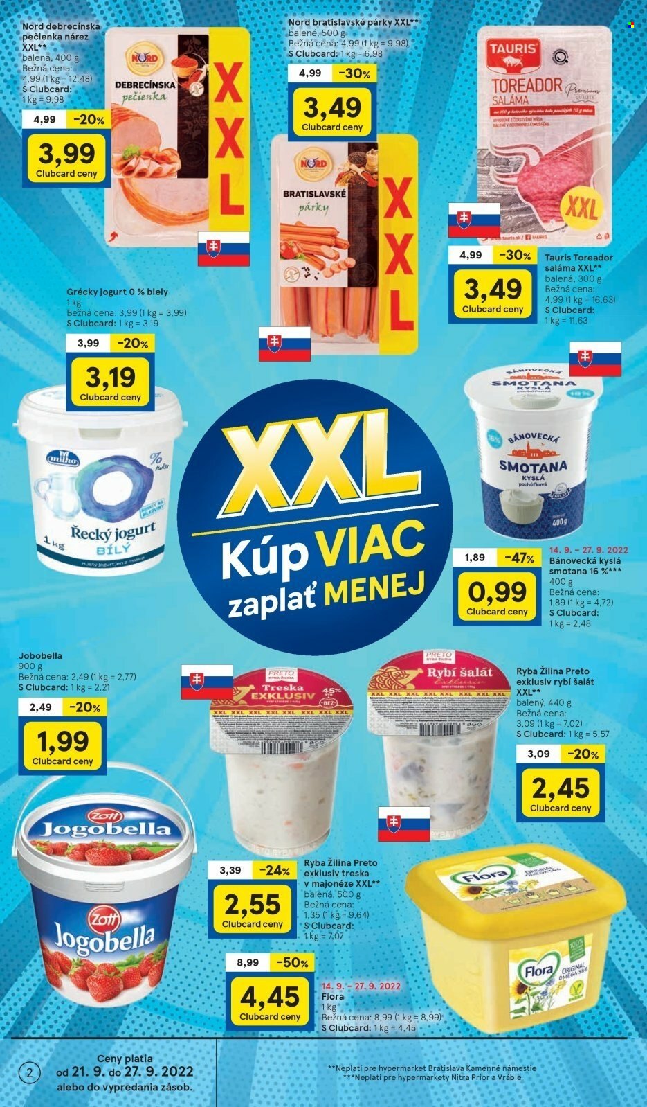 Leták TESCO - 21.9.2022 - 27.9.2022. Strana 2