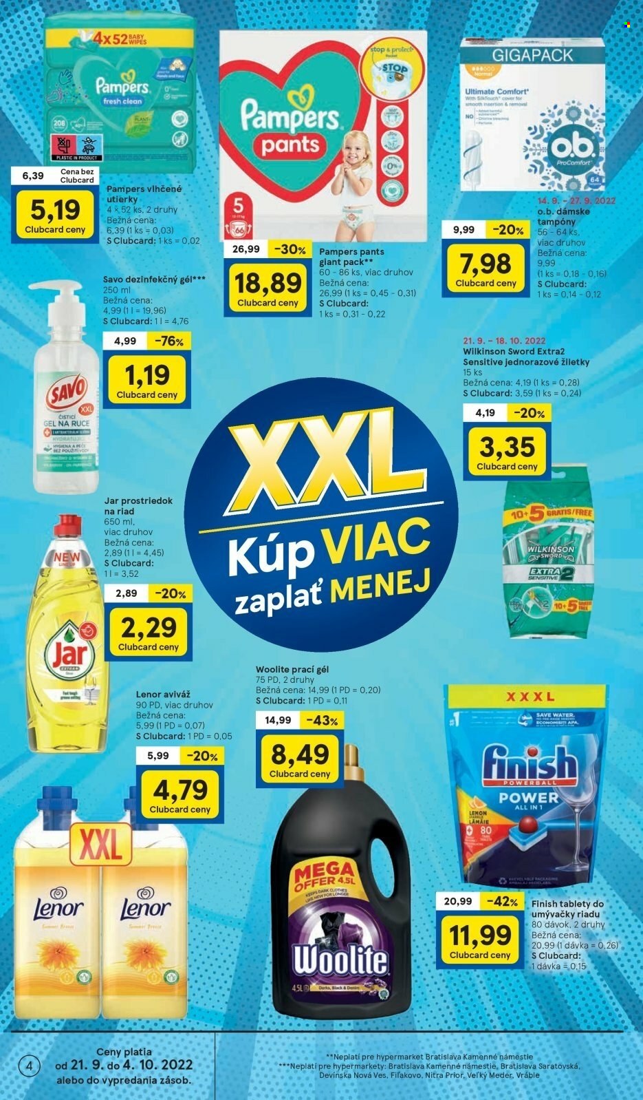 Leták TESCO - 21.9.2022 - 27.9.2022. Strana 4