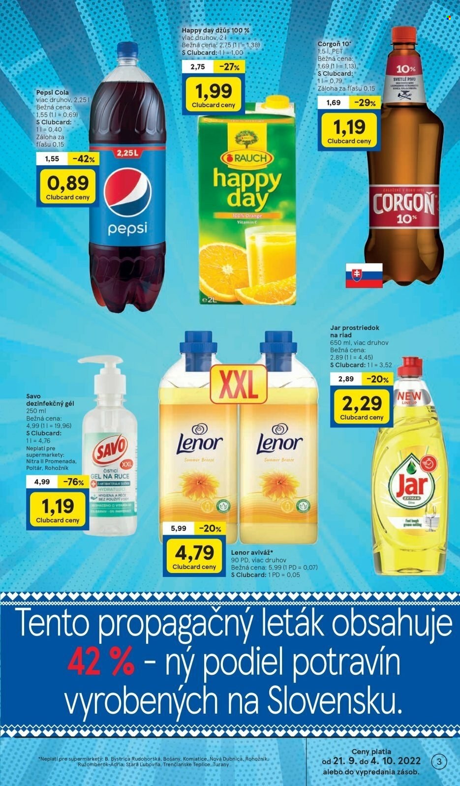 Leták TESCO supermarket - 21.9.2022 - 27.9.2022. Strana 3