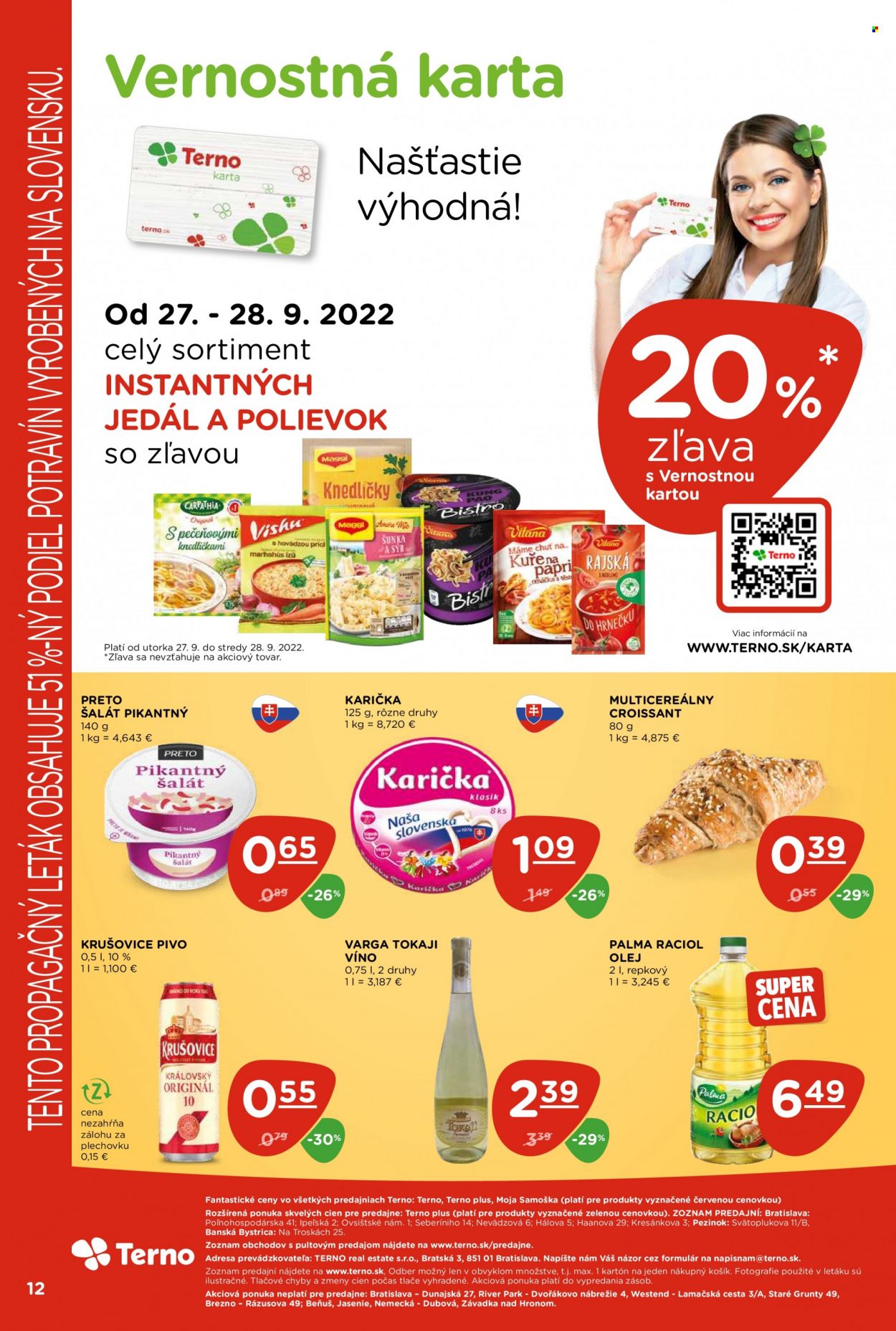 Leták Terno - 22.9.2022 - 28.9.2022. Strana 12
