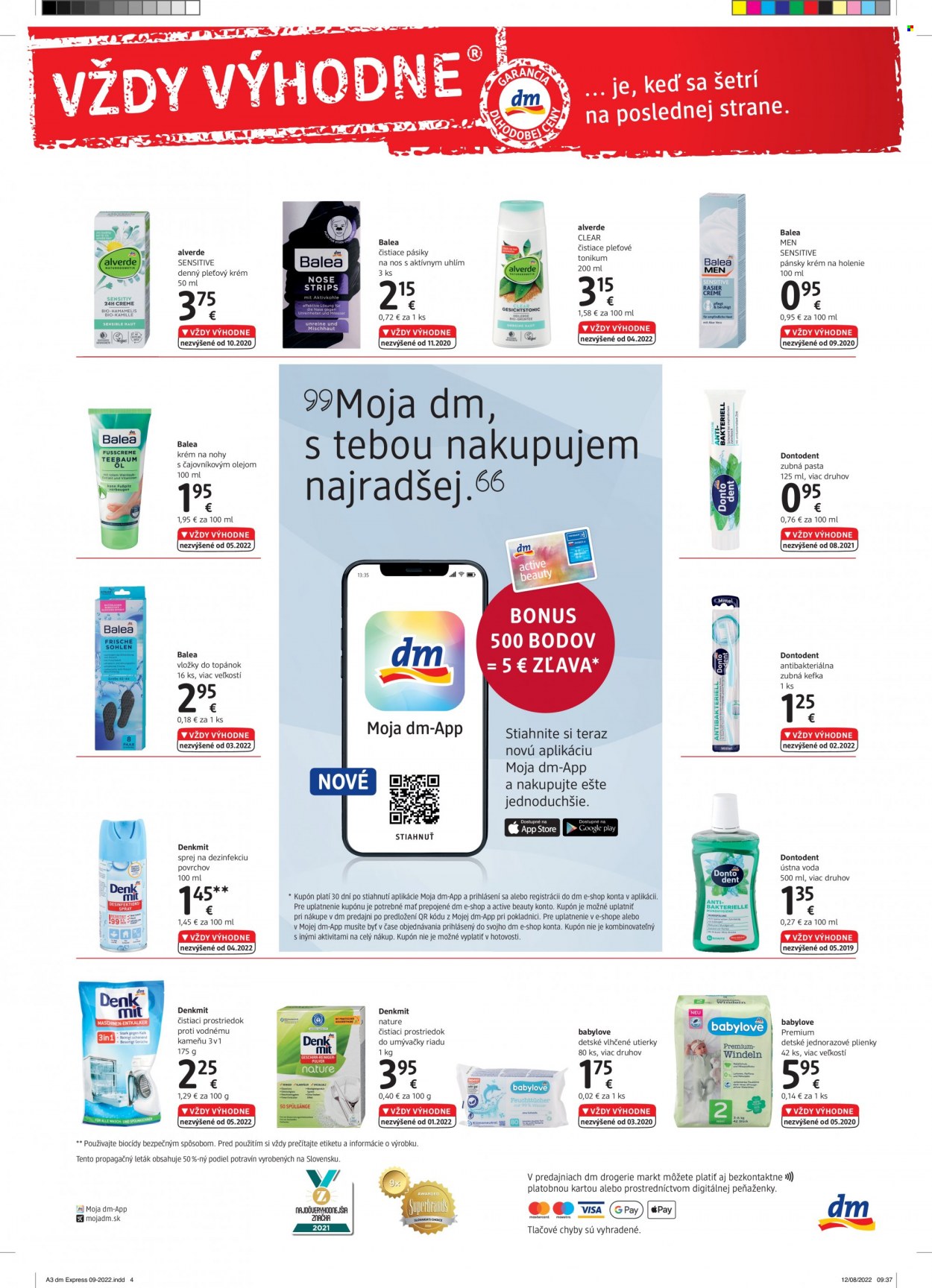 Leták dm drogerie - 1.9.2022 - 30.9.2022. Strana 4