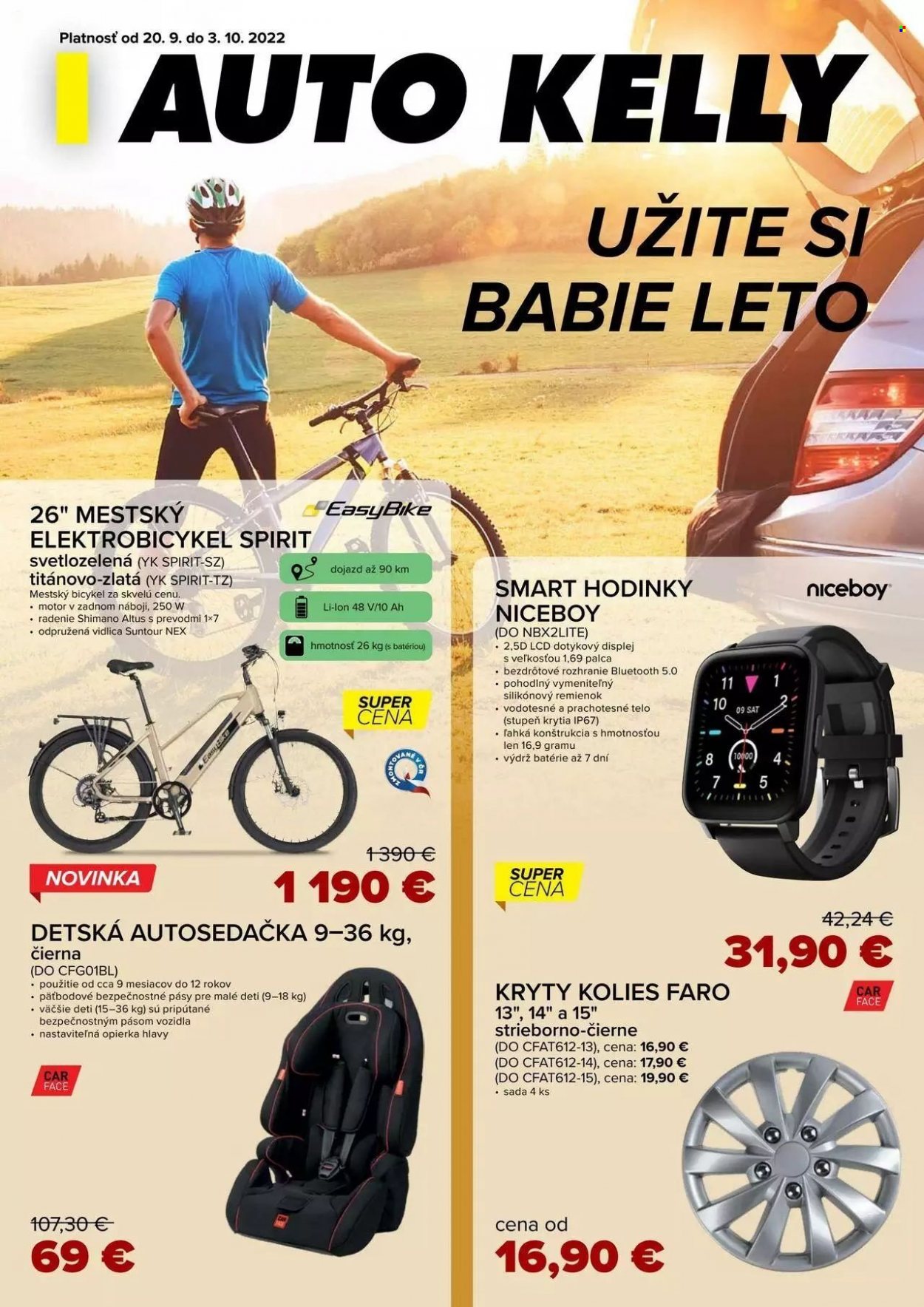 Leták Auto Kelly - 20.9.2022 - 3.10.2022. Strana 1