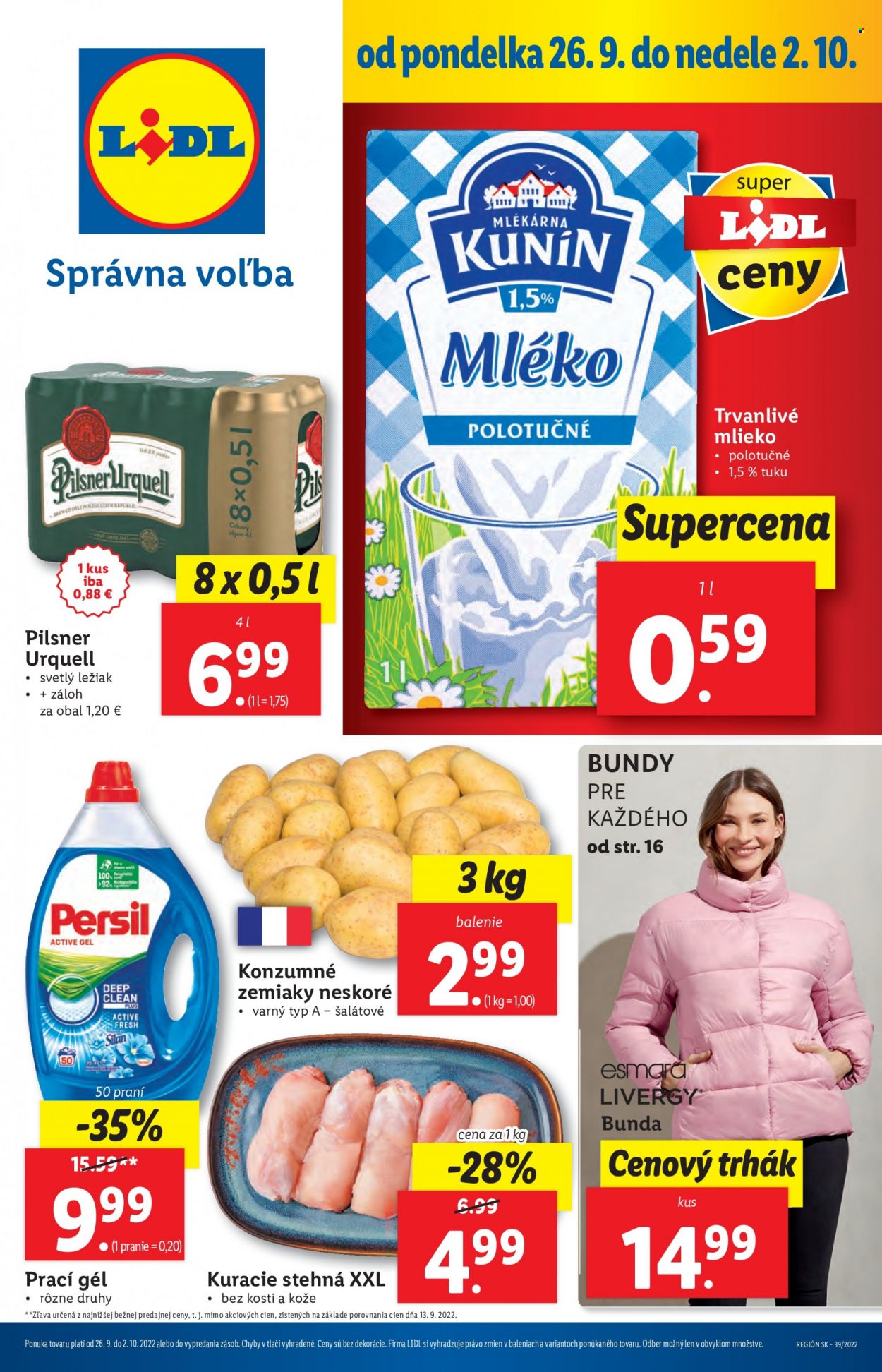 Leták Lidl - 26.9.2022 - 2.10.2022. Strana 1