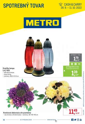Leták Metro - 28.9.2022 - 11.10.2022.