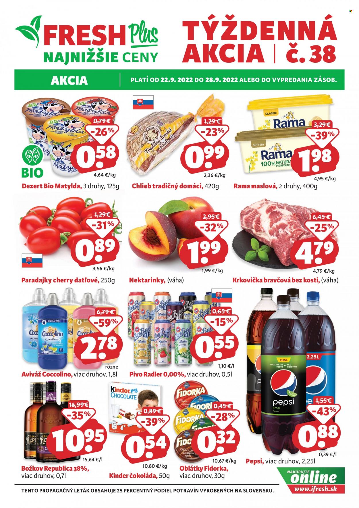 Leták FRESH - 22.9.2022 - 28.9.2022. Strana 1