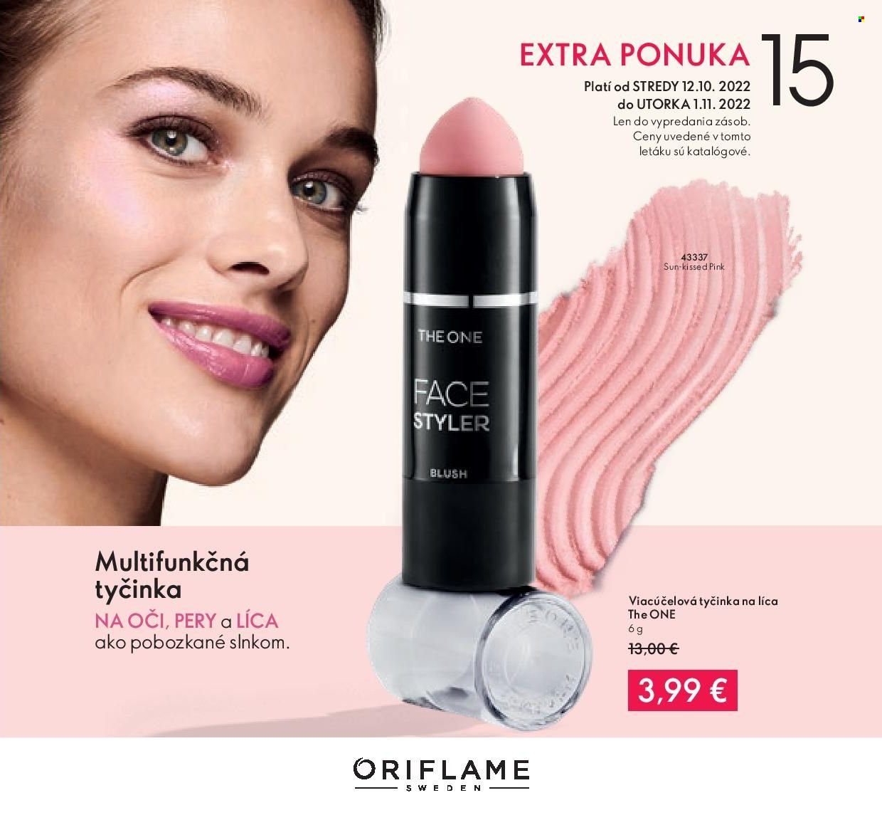 Leták Oriflame - 12.10.2022 - 1.11.2022. Strana 1
