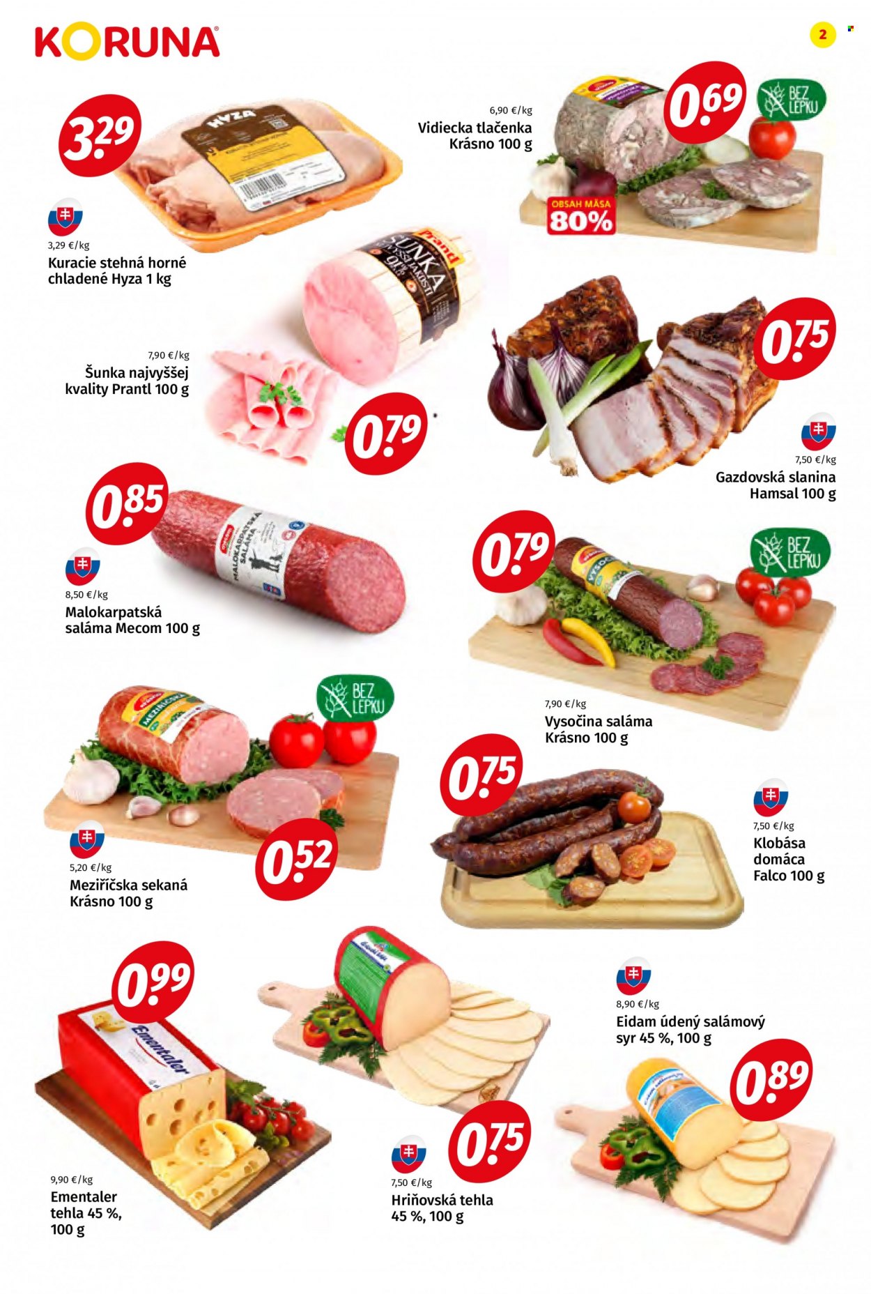 Leták Potraviny KORUNA - 23.9.2022 - 5.10.2022. Strana 2