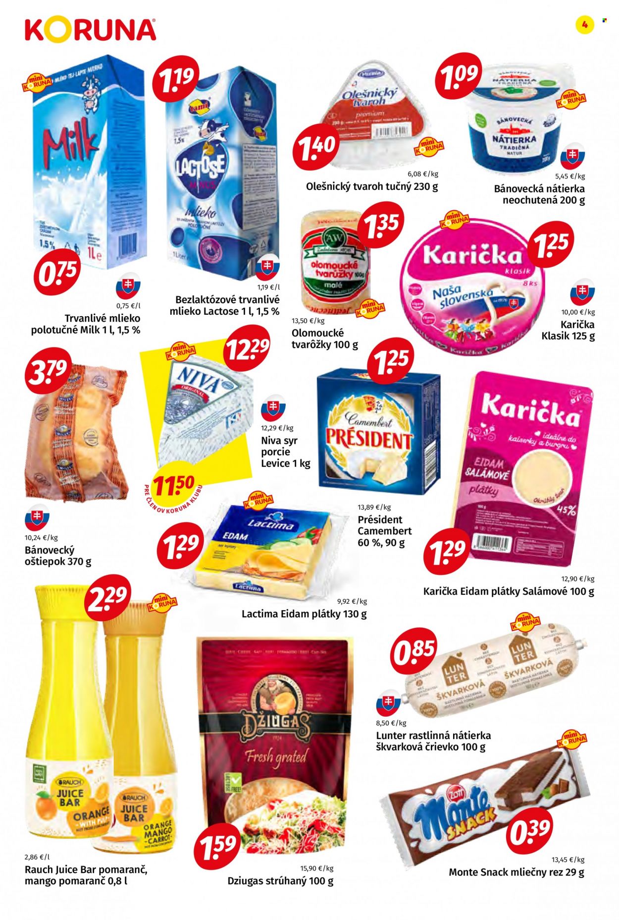Leták Potraviny KORUNA - 23.9.2022 - 5.10.2022. Strana 4