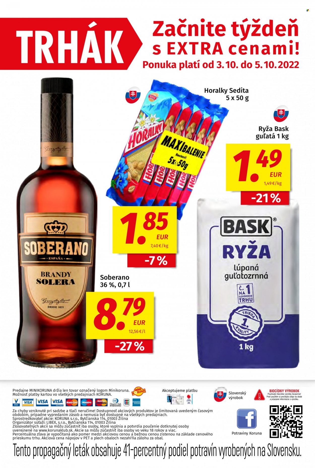 Leták Potraviny KORUNA - 23.9.2022 - 5.10.2022. Strana 12
