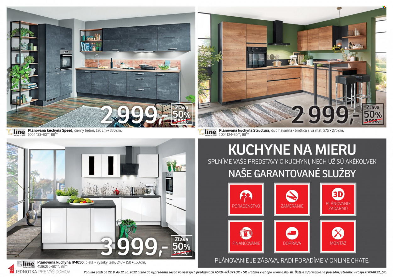 Leták Asko Nábytok - 22.9.2022 - 12.10.2022. Strana 10