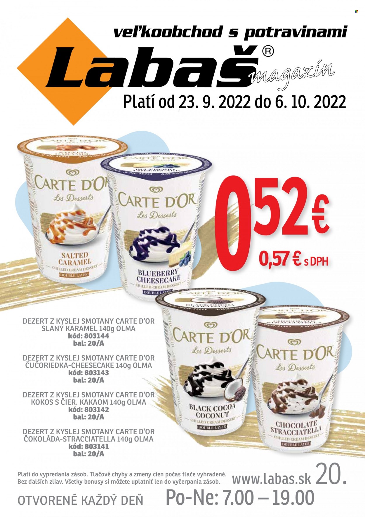 Leták Labaš - 23.9.2022 - 6.10.2022. Strana 1
