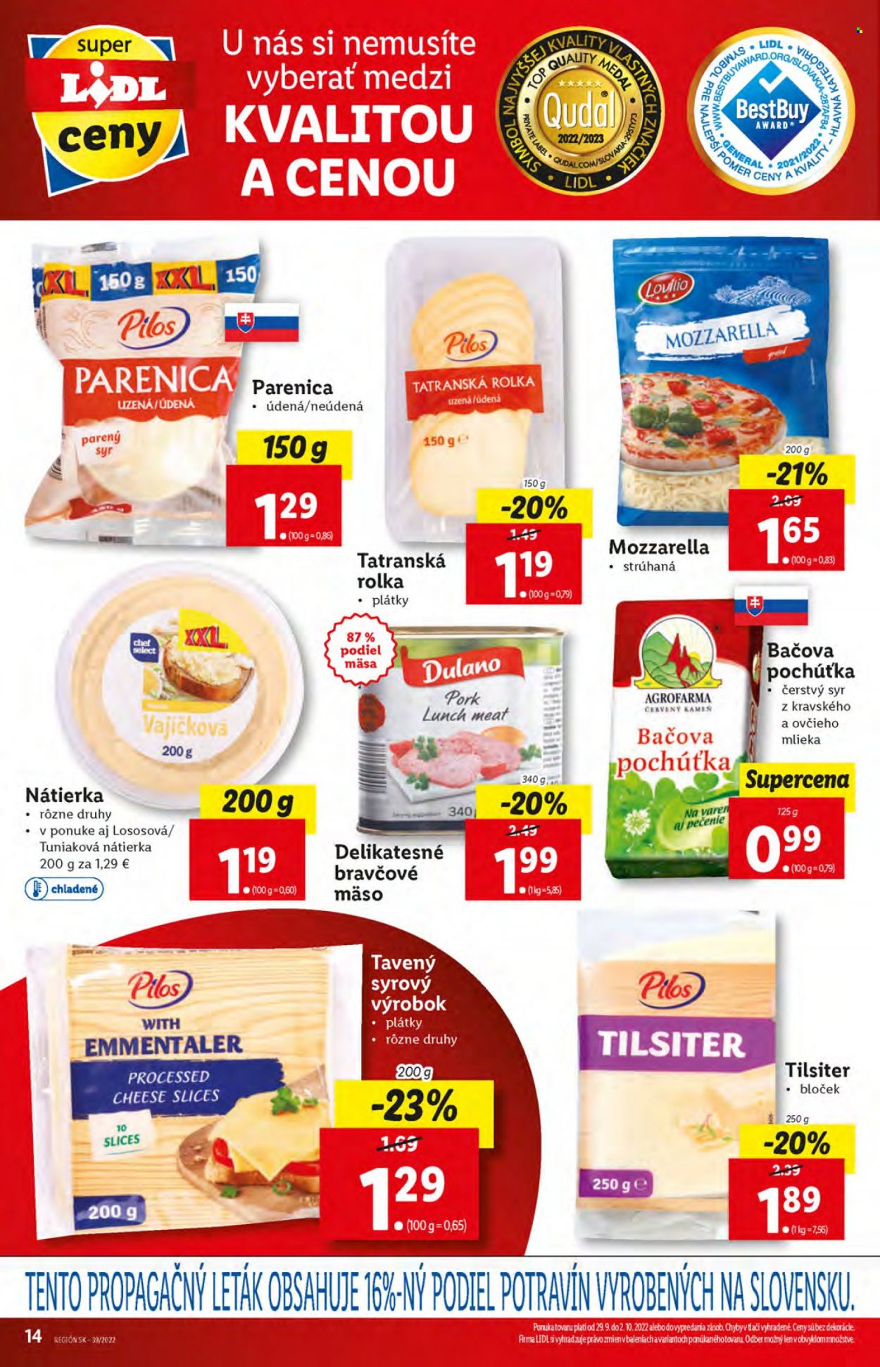 Leták Lidl - 29.9.2022 - 2.10.2022. Strana 14