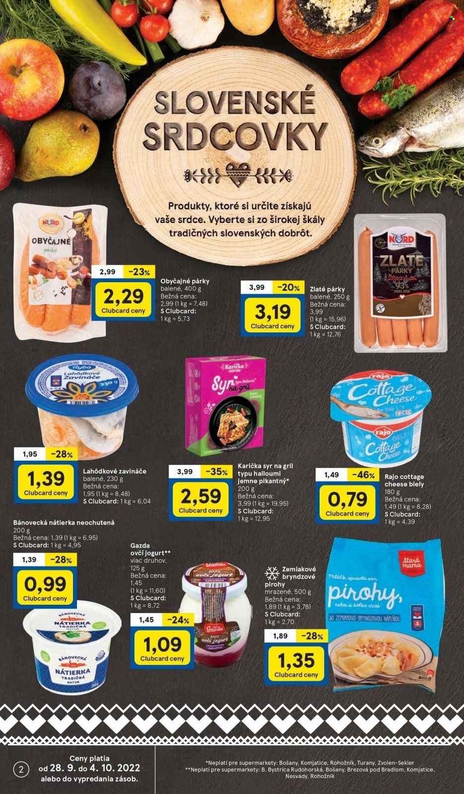 Leták TESCO supermarket - 28.9.2022 - 4.10.2022. Strana 2