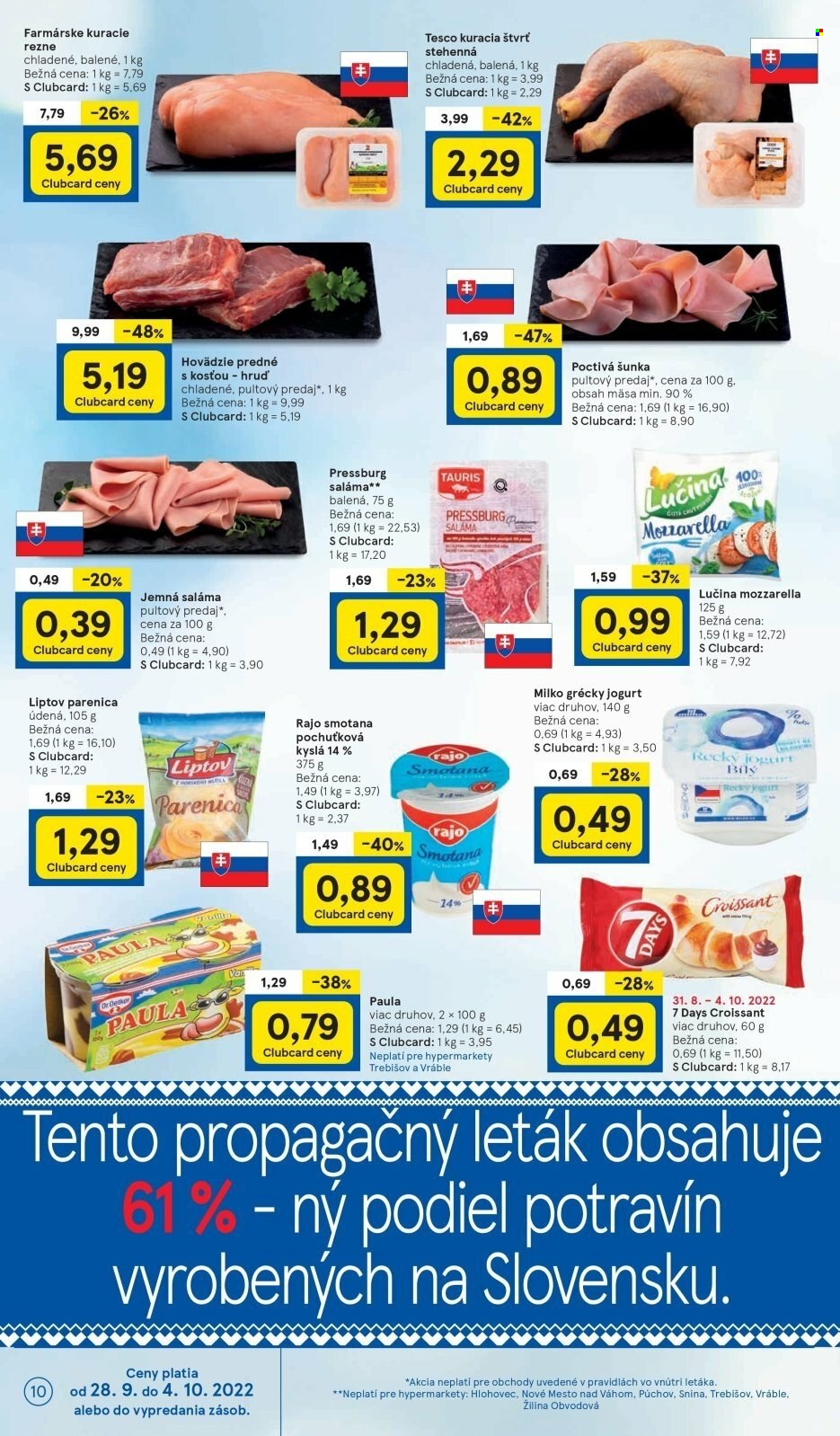 Leták TESCO - 28.9.2022 - 4.10.2022. Strana 10